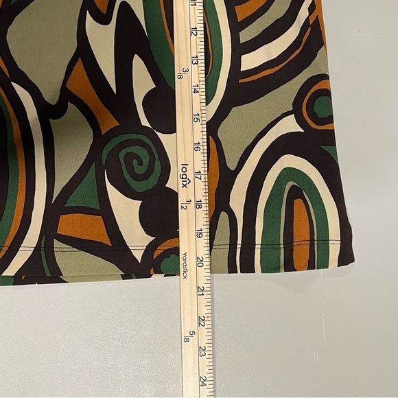 Vtg PERCEPTIONS Womens 6P Two-Piece Green Blazer Jacket MOD Abstract Tank Top - Picture 16 of 16